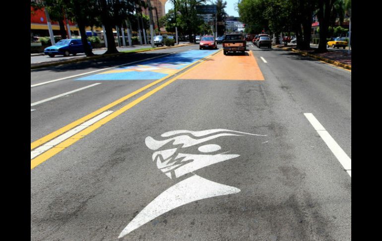 Aspecto del carril de la Avenida López Mateos.  /