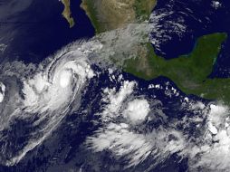 Vista de satélite del huracán ''Jova''. AFP  /