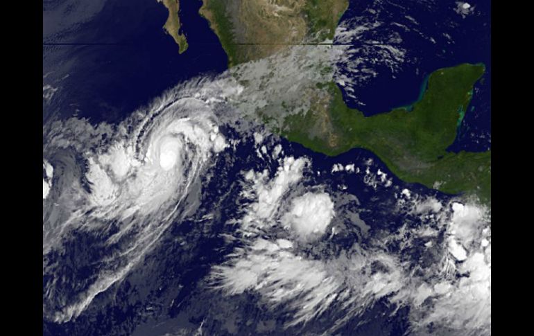 Vista de satélite del huracán ''Jova''. AFP  /