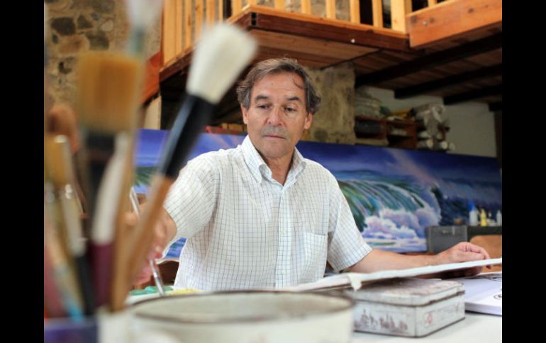 El pintor Jorge Monroy fue alumno de Alfonso de Lara Gallardo, Jorge Martínez y Tomás Coffeen.  /