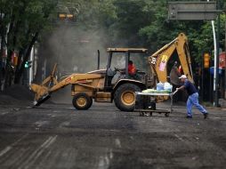 Las obras de repavimentación en Hidalgo tuvieron lugar durante el fin de semana.  /