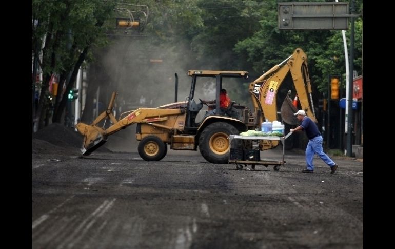 Las obras de repavimentación en Hidalgo tuvieron lugar durante el fin de semana.  /