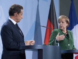 Merkel y Sarkozy anunciaron plan para enfrentar la crisis griega. EFE  /