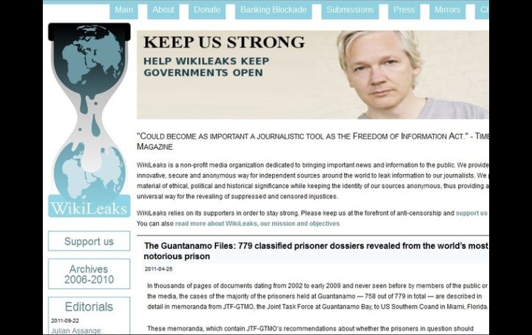 WikiLeaks enfureció al Gobierno estadounidense al hacer públicos decenas de miles de archivos secreto. ESPECIAL  /