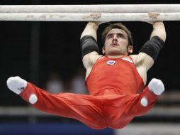 González Sepúlveda durante la calificación de Gimnasia Artística en el Campeonato Mundial de Tokio. AP  /