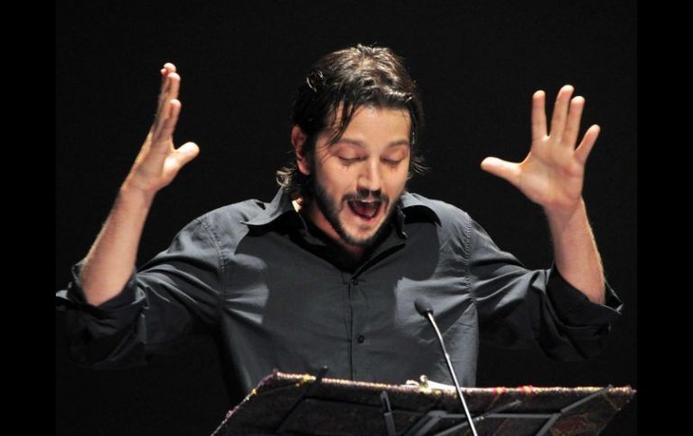 El actor Diego Luna durante la segunda edición de 'Hay Festival' en Xalapa. EFE  /