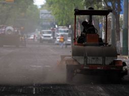 Estas obras de pavimentación comenzaron el viernes pasado sobre Avenida Hidalgo y otras avenidas.  /