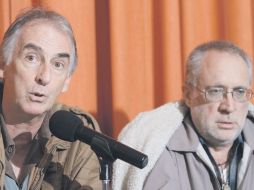 Javier Sicilia y Pietro Ameglio lamentaron el asesinato del activista Pedro Leyva. NOTIMEX  /