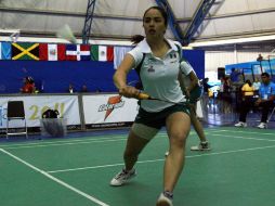 La deportista durante el Campeonato Panamericano de Bádminton XV, celebrado en Guadalajara. MEXSPORT  /