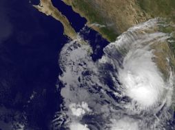 Imagen satelital de la ubicación del huracán durante las primeras horas del 12 de octubre. AFP  /