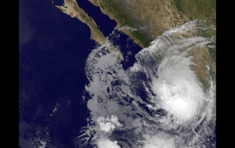 Imagen satelital de la ubicación del huracán durante las primeras horas del 12 de octubre. AFP  /