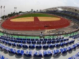 La Policía Federal desde hace dos semanas registra las sedes panamericanas. En la imagen el Complejo de Atletismo. MEXSPORT  /