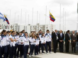 Varias delegaciones ya tiene a su bandera ondeando en al Villa Panamericana. MEXSPORT  /