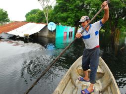 Las mayores inundaciones las ocasiona el caudal desbordado del río Usumacinta. EFE  /