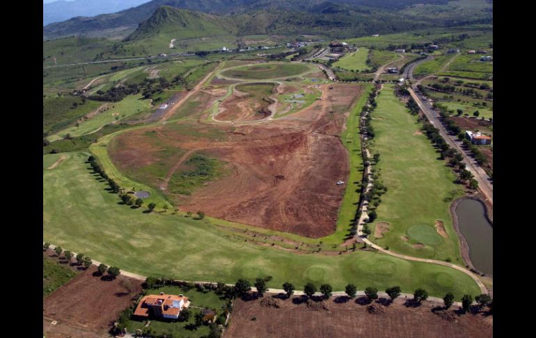 Vista aérea del club Hípico en donde se llevarán a cabo las competencias ecuestres panamericanas. MEXSPORT  /