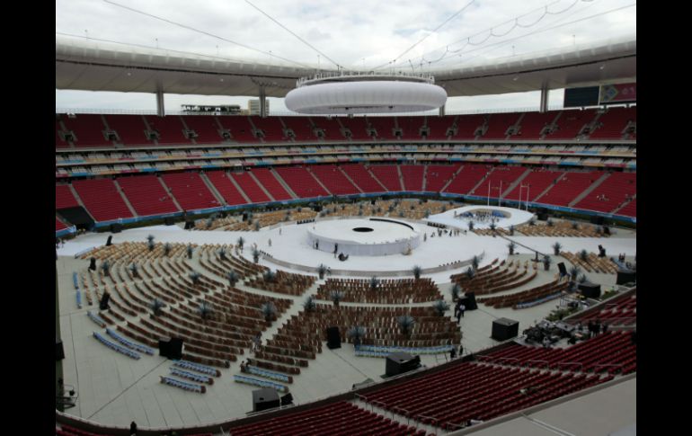 Panorámica del Estadio Omnilife.  /