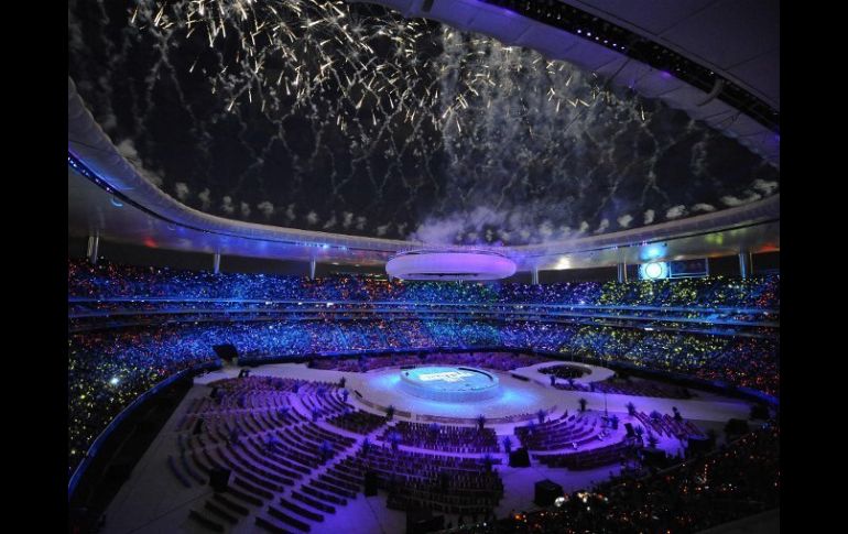 La ceremonia de inauguración de los Juegos Panamericanos de Guadalajara 2011. AFP  /