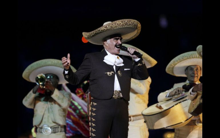 Vicente Fernández durante la ceremonia de apertura de los Juegos Panamericanos. REUTERS  /