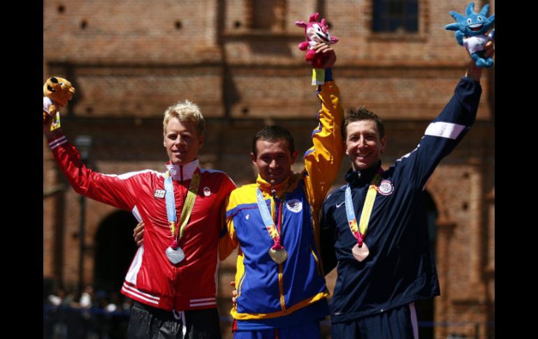 Héctor Leonardo Páez, ganador del oro en las pruebas de ciclismo de montaña. EFE  /