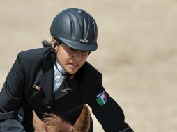 Horóscopo es el caballo de la jinete mexicana. AFP  /