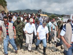 El día de ayer, el Presidente Felipe Calderon visitó las zonas afectadas. NOTIMEX  /