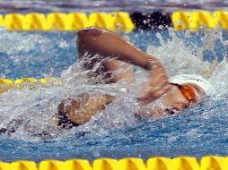 En la competencia de 200 metros libres, la nadadora se abrió paso a las finales. MEXSPORT  /