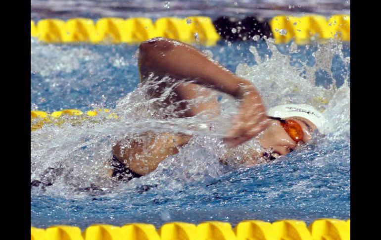 En la competencia de 200 metros libres, la nadadora se abrió paso a las finales. MEXSPORT  /