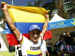 Los colombianos protagonizaron el ciclismo. EFE  /