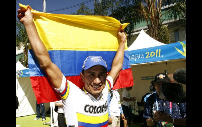 Los colombianos protagonizaron el ciclismo. EFE  /