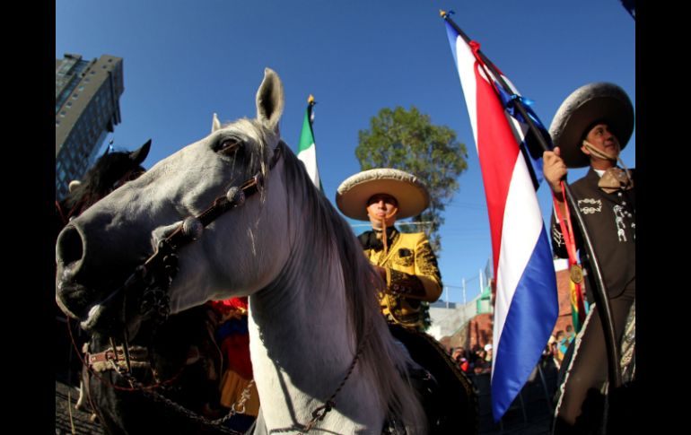 Una alegre apertura con elegantes caballos e imágenes multicolor.  /