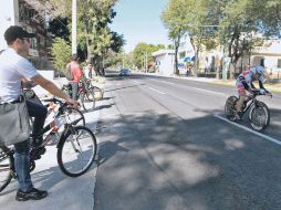 En Avenida Vallarta hubo competidores con sofisticadas bicicletas que compartieron el día con los asombrados tapatíos.  /