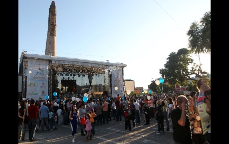 En la zona se desarrollan actividades recreactivas con motivo de la Fiesta de América.  /