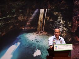 Calderón inauguró la Cumbre Mundial de Turismo de Aventura en San Cristóbal de las Casas, Chiapas. EL UNIVERSAL  /