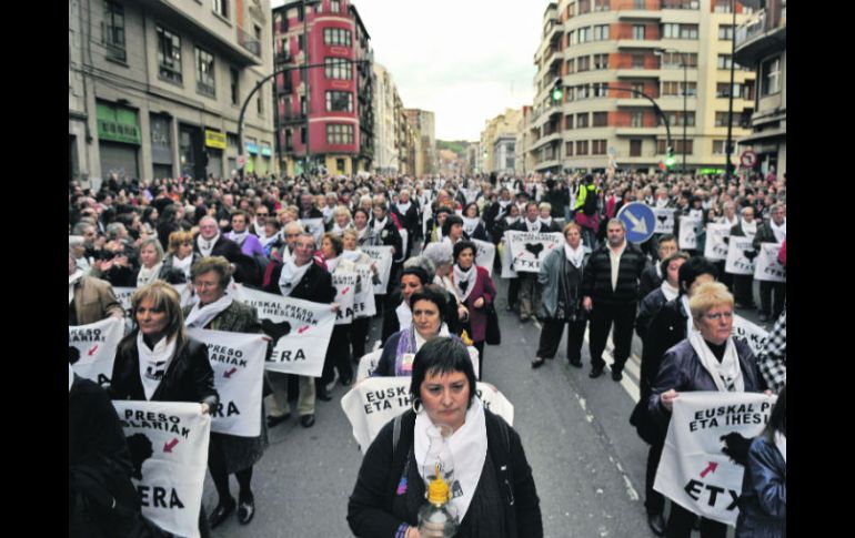 Imagen de archivo de las manifestaciones que se desataron en enero en pro de los derechos de los presos de la ETA. REUTERS  /