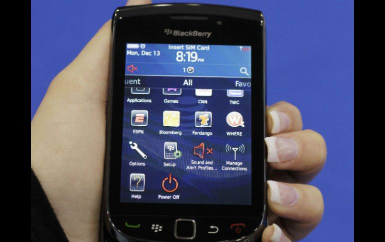 La falla del blackberry inició el pasado 11 de octubre. AP  /