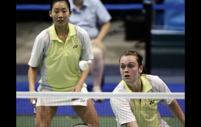 La dupla femenil consiguió otra presea para Canadá. AP  /