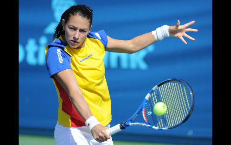 Mónica Puig, durante los cuartos de final. EFE  /