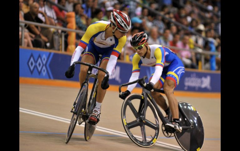 Fotografía de Hersony, durante la competencia. AP  /