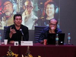 Ricardo Arnaiz en su encuentro con la prensa, momento en el que presentó los planes de la productora Animex.  /