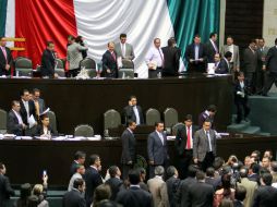 Imagen durante la reunión de la Cámara de Diputados en San Lázaro. NTX  /