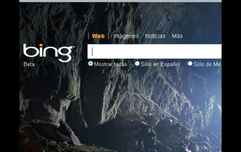 El buscador Bing (en la imagen), junto con Skipe y la consola Xbox, fueron de los productos con más demanda. ESPECIAL  /