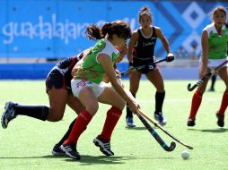 El equipo mexicano de Hockey femenil ha tenido un mal inicio en Guadalajara 2011. MEXSPORT  /