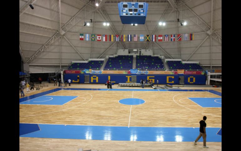 Estadio de basquetbol, ubicado en el CODE Jalisco. NTX  /