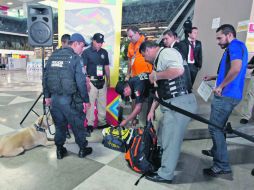 Alrededor de seis mil policías federales resguardan la ciudad, con motivo de los Panamericanos.  /