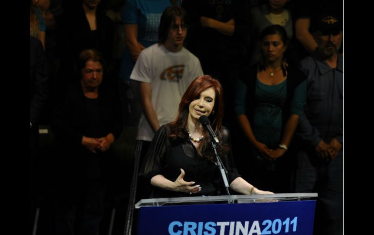 Cristina Fernández de Kirchner buscará ser reelegida en los próximos comicios en Argentina. AFP  /