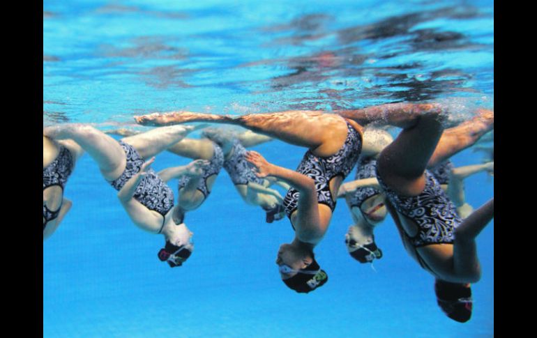 El número de las mexicanas. Las chicas prometieron seguir esforzándose para otras competencias. REUTERS  /