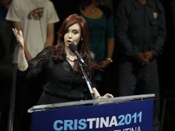 Cristina Fernández buscar le reelección para la presidencia argentina. EFE  /