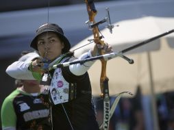 Alejandra Valencia durante su compencia en los Juegos Panamericanos. EFE  /