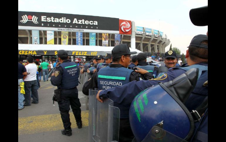 Por los altercados en anteriores encuentros del Apertura, se han implementado medidas de seguridad en varios estadios del país. ARCHIVO  /