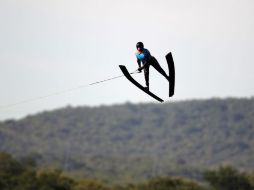 Javier Julio, durante la competencia. AP  /